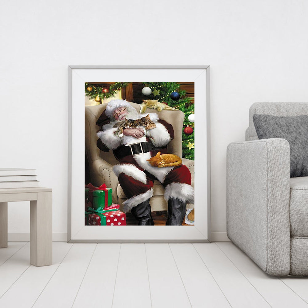 Santa Claus - Full Round Drill Diamond Painting 30*40CM