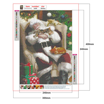 Santa Claus - Full Round Drill Diamond Painting 30*40CM