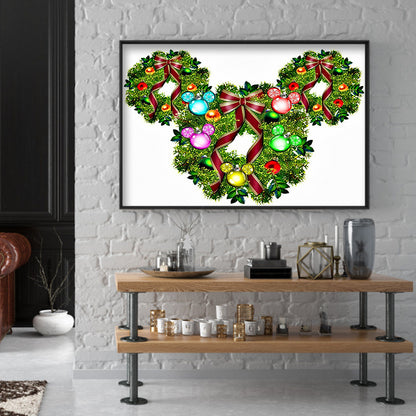 Christmas Wreath - Special Shaped Drill Diamond Painting 40*30CM