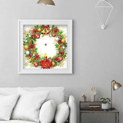 Christmas Wreath - Special Shaped Drill Diamond Painting 35*35CM