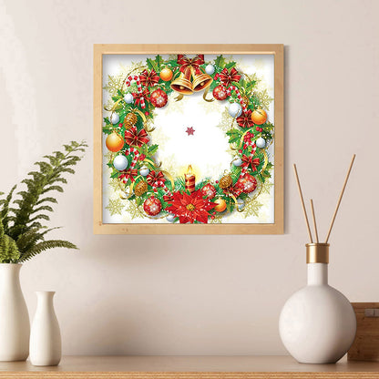 Christmas Wreath - Special Shaped Drill Diamond Painting 35*35CM