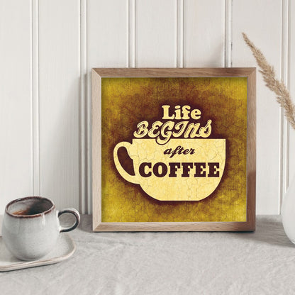Coffee - Full Round Drill Diamond Painting 30*30CM