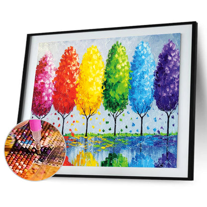 Color Tree - Full Round Drill Diamond Painting 40*30CM