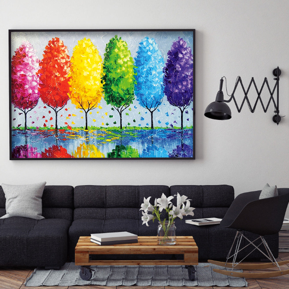 Color Tree - Full Round Drill Diamond Painting 40*30CM