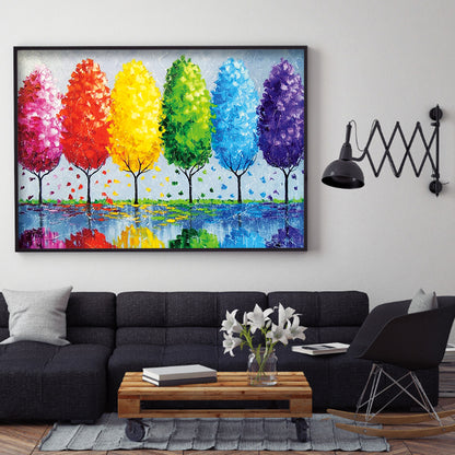 Color Tree - Full Round Drill Diamond Painting 40*30CM