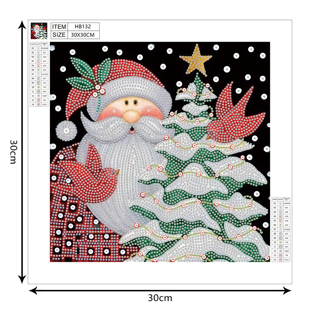 Christmas - Special Shaped Drill Diamond Painting 30*30CM