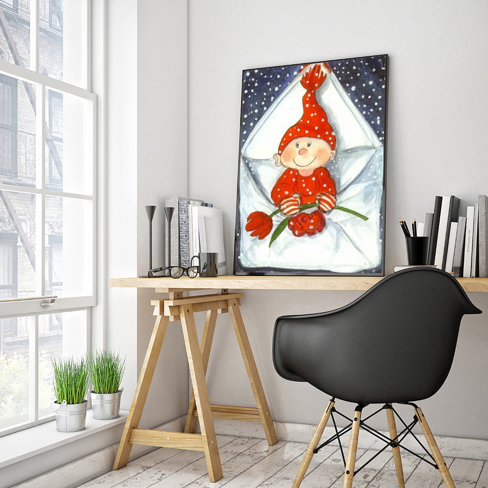 Little Red Hat - Full Round Drill Diamond Painting 30*40CM