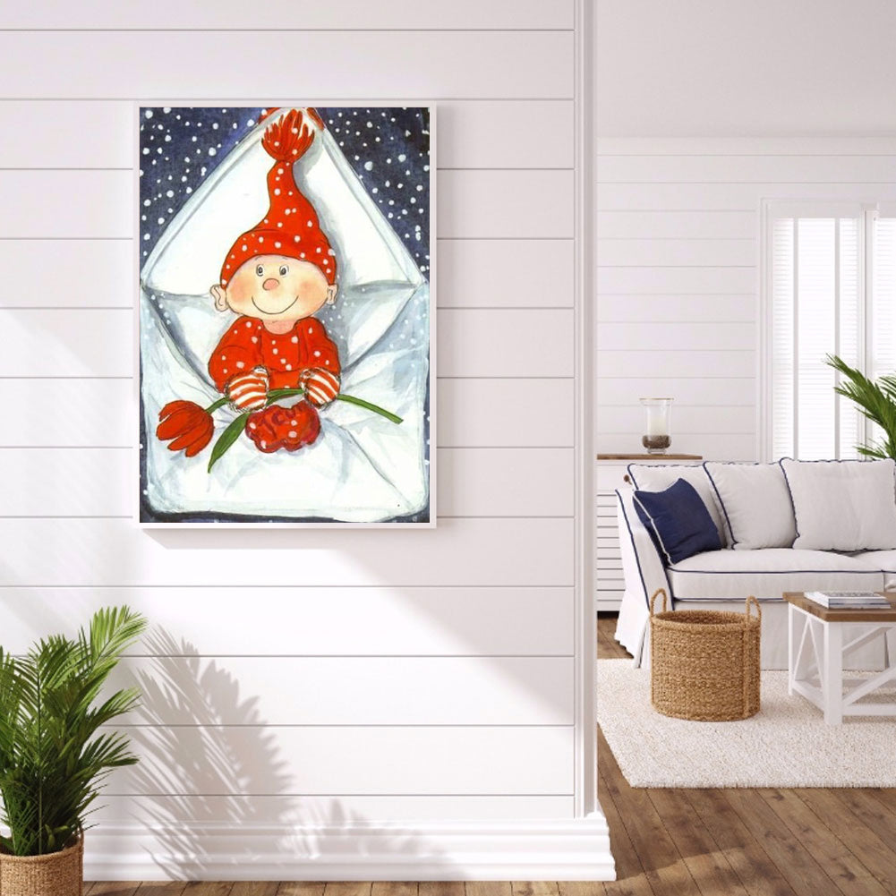 Little Red Hat - Full Round Drill Diamond Painting 30*40CM