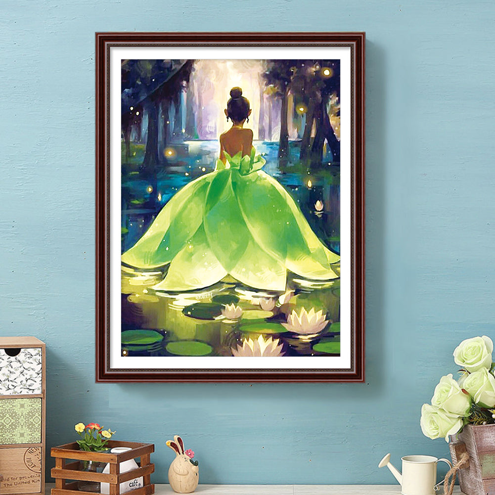 Dress Girl - Special Shaped Drill Diamond Painting 30*40CM