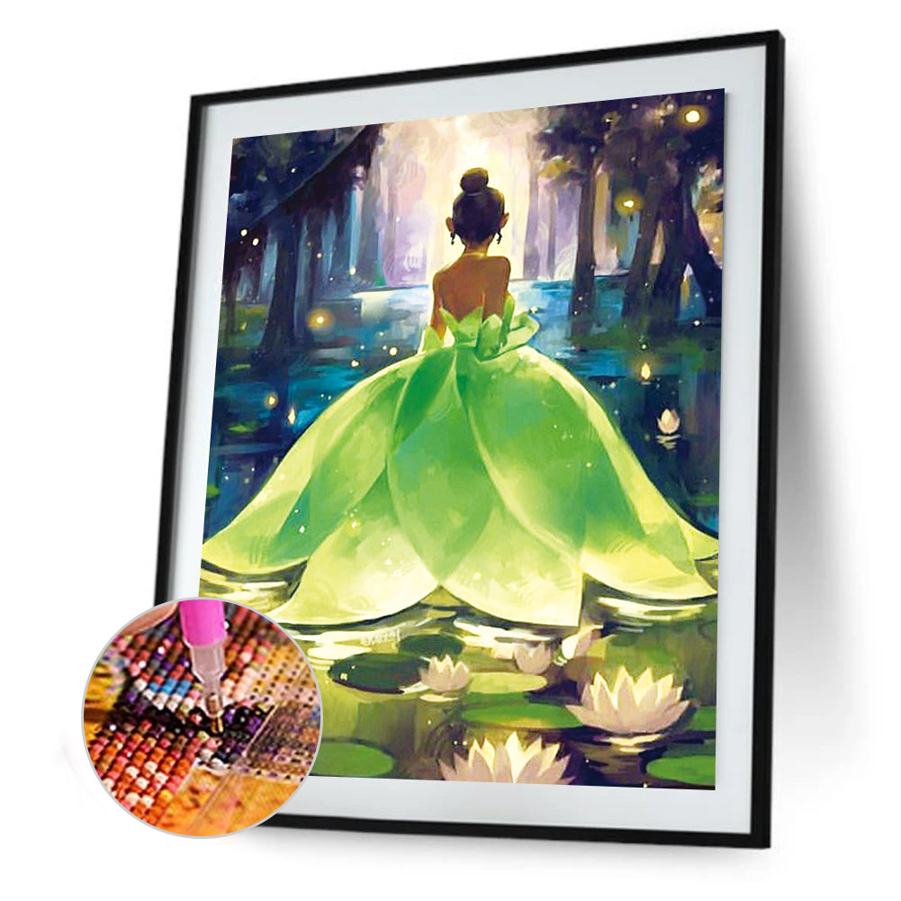 Dress Girl - Special Shaped Drill Diamond Painting 30*40CM