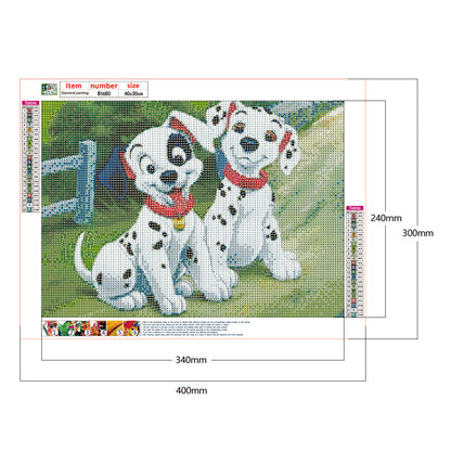Dog - Full Round Drill Diamond Painting 30*40CM