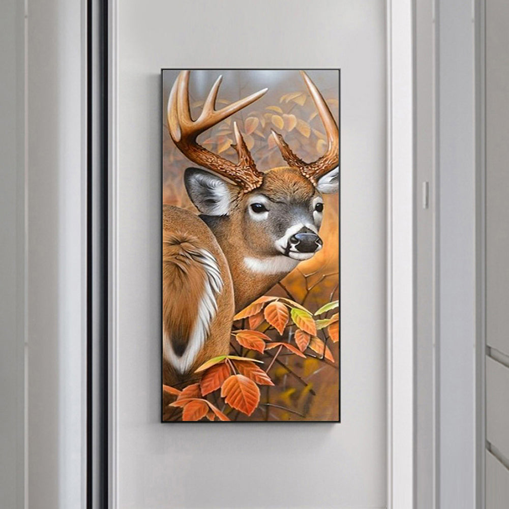 Deer - Full Round Drill Diamond Painting 35*80CM