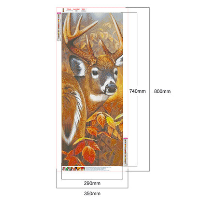 Deer - Full Round Drill Diamond Painting 35*80CM