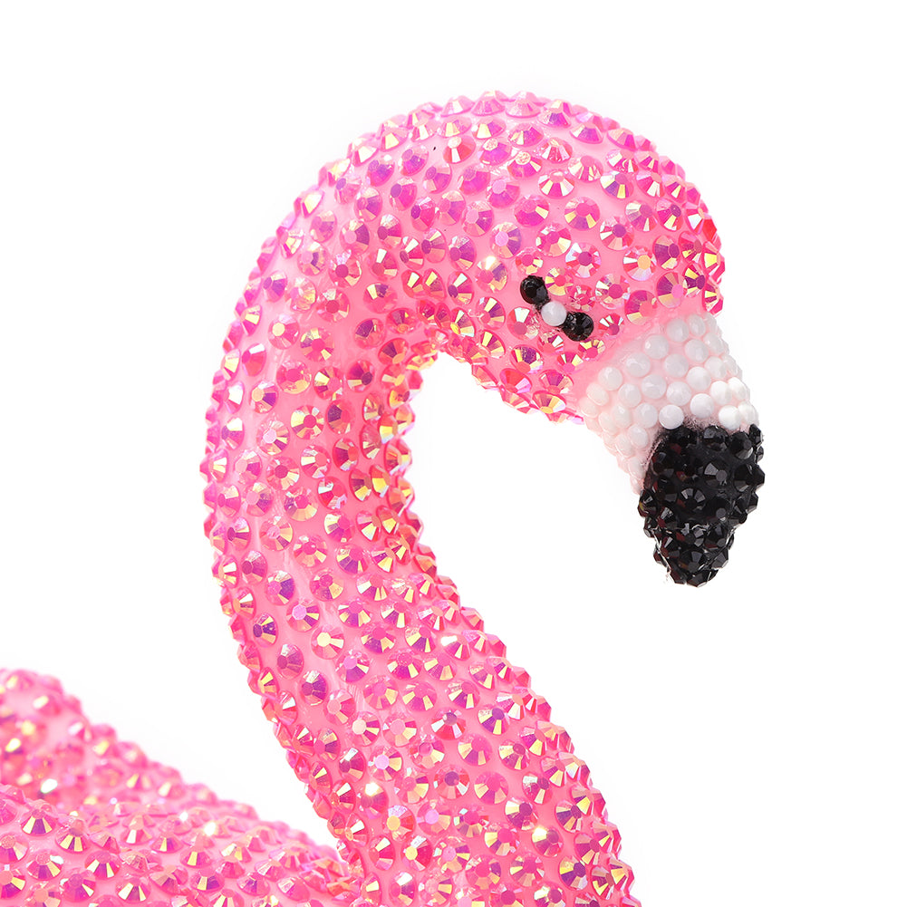 3D DIY Applique Rhinestone Flamingo Bird Kits Mosaic Diamond Patches Art