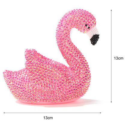 3D DIY Applique Rhinestone Flamingo Bird Kits Mosaic Diamond Patches Art