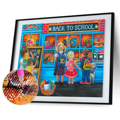 Street View - Full Round Drill Diamond Painting 50*40CM