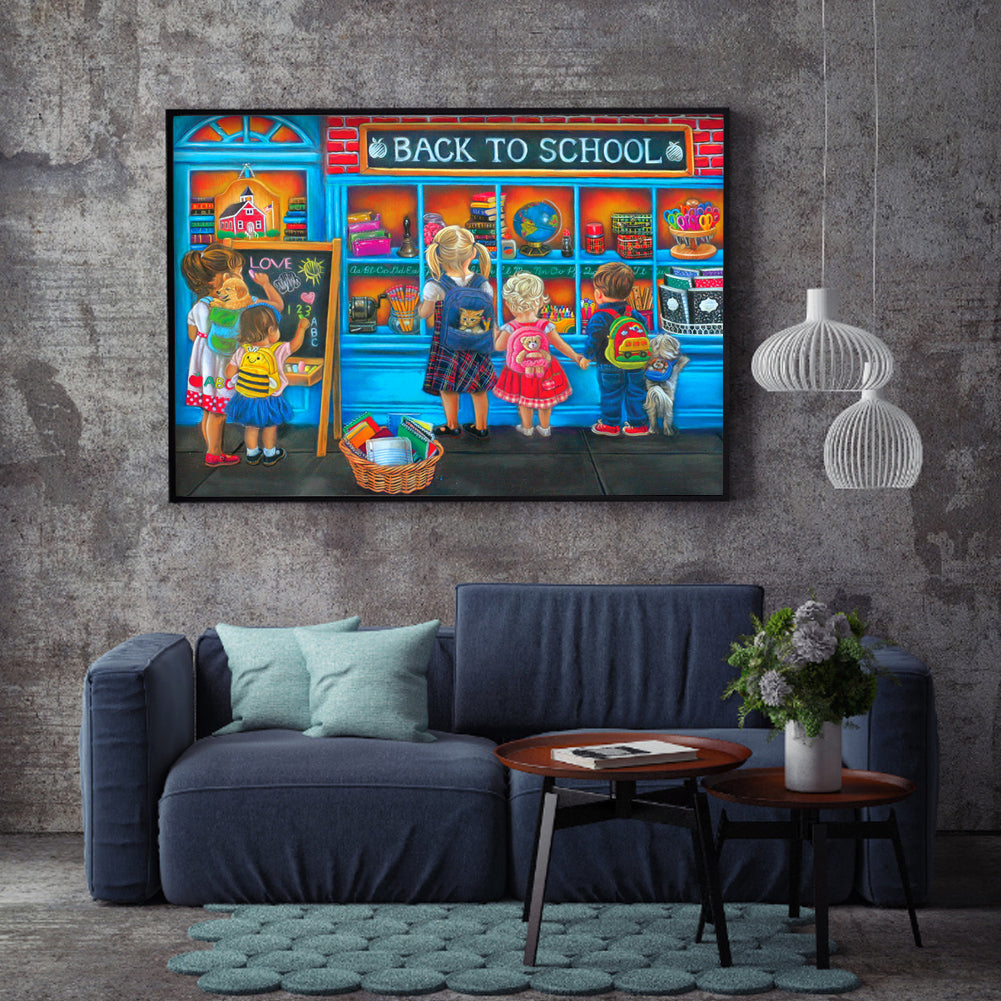 Street View - Full Round Drill Diamond Painting 50*40CM