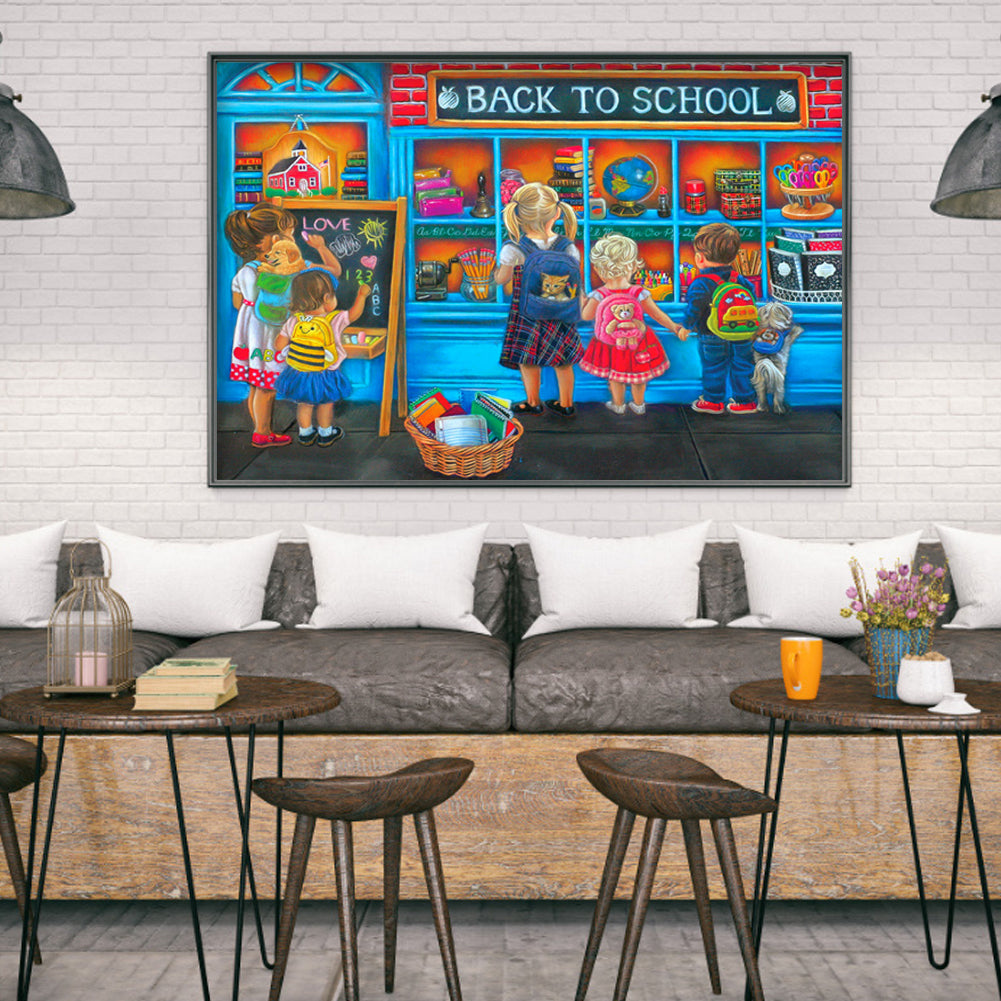 Street View - Full Round Drill Diamond Painting 50*40CM