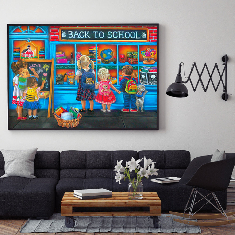 Street View - Full Round Drill Diamond Painting 50*40CM