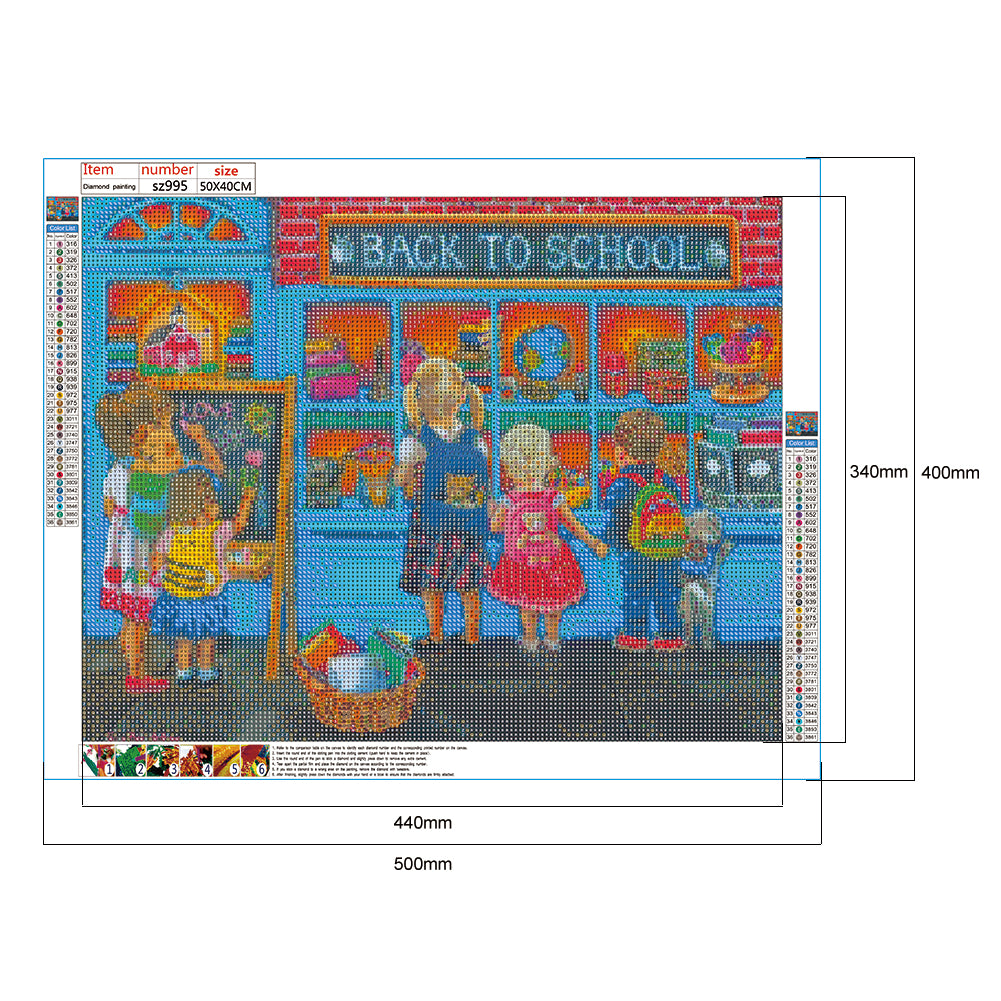 Street View - Full Round Drill Diamond Painting 50*40CM