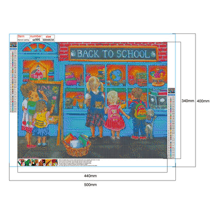 Street View - Full Round Drill Diamond Painting 50*40CM