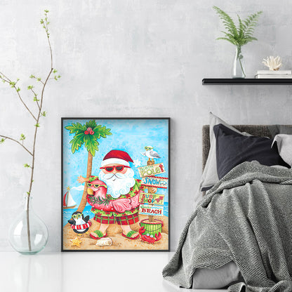 Santa Claus - Full Round Drill Diamond Painting 30*40CM