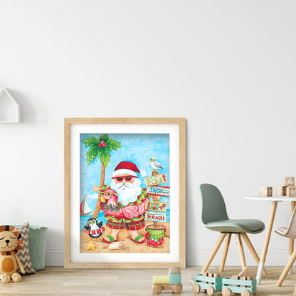 Santa Claus - Full Round Drill Diamond Painting 30*40CM