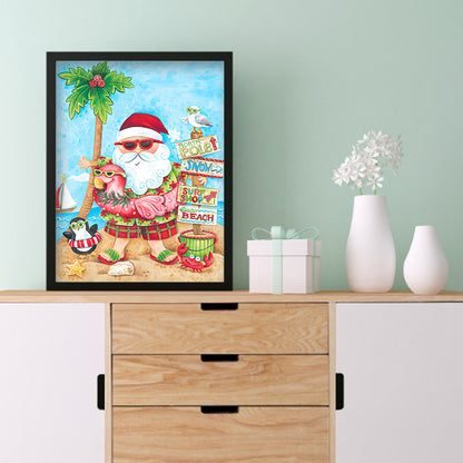 Santa Claus - Full Round Drill Diamond Painting 30*40CM