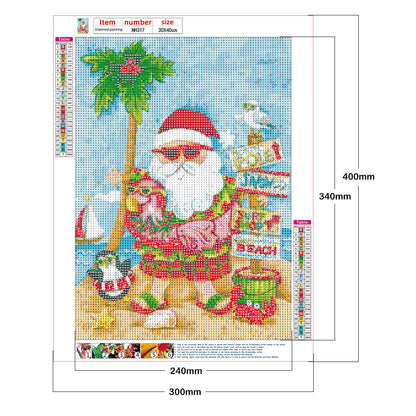 Santa Claus - Full Round Drill Diamond Painting 30*40CM