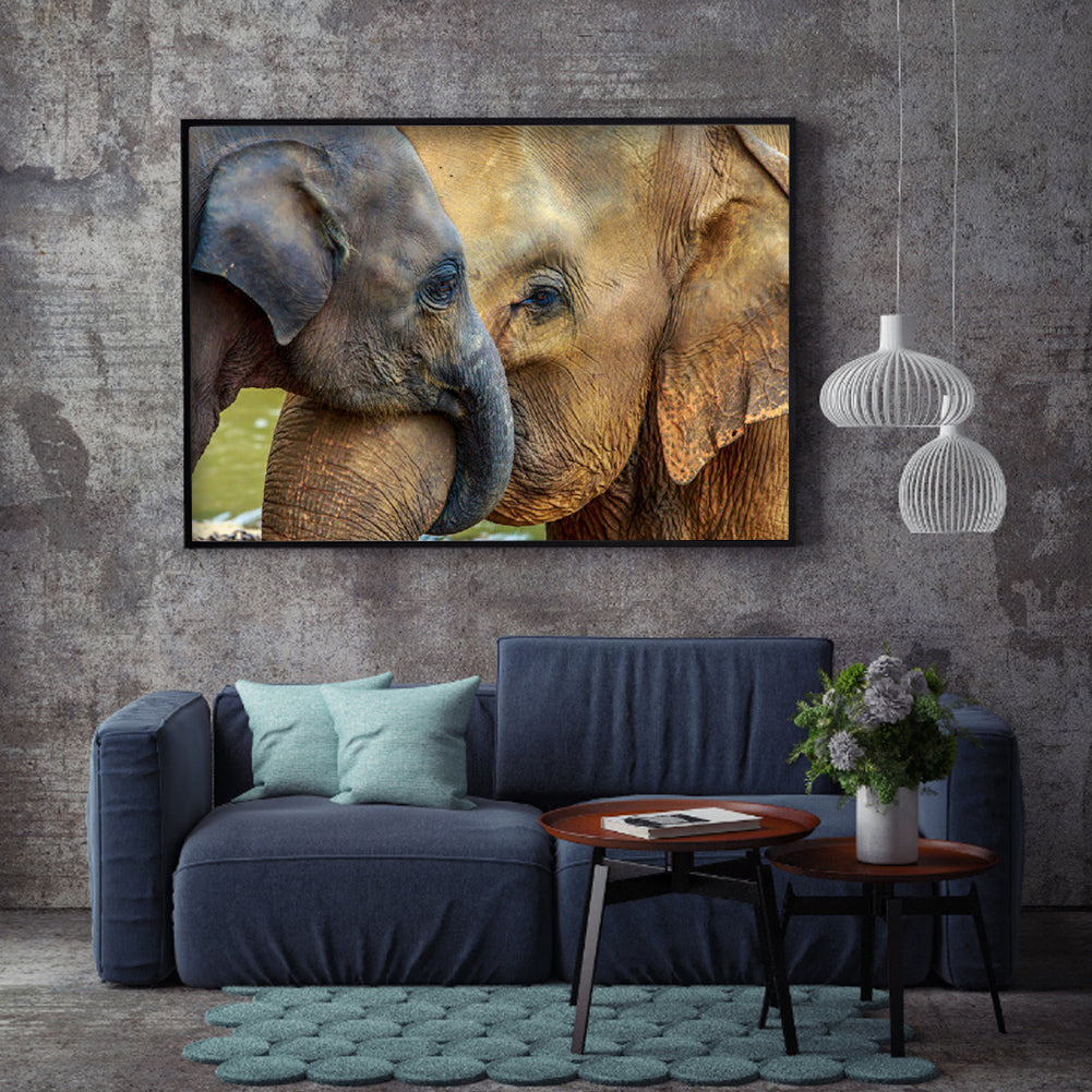 Elephant - Full Round Drill Diamond Painting 50*40CM