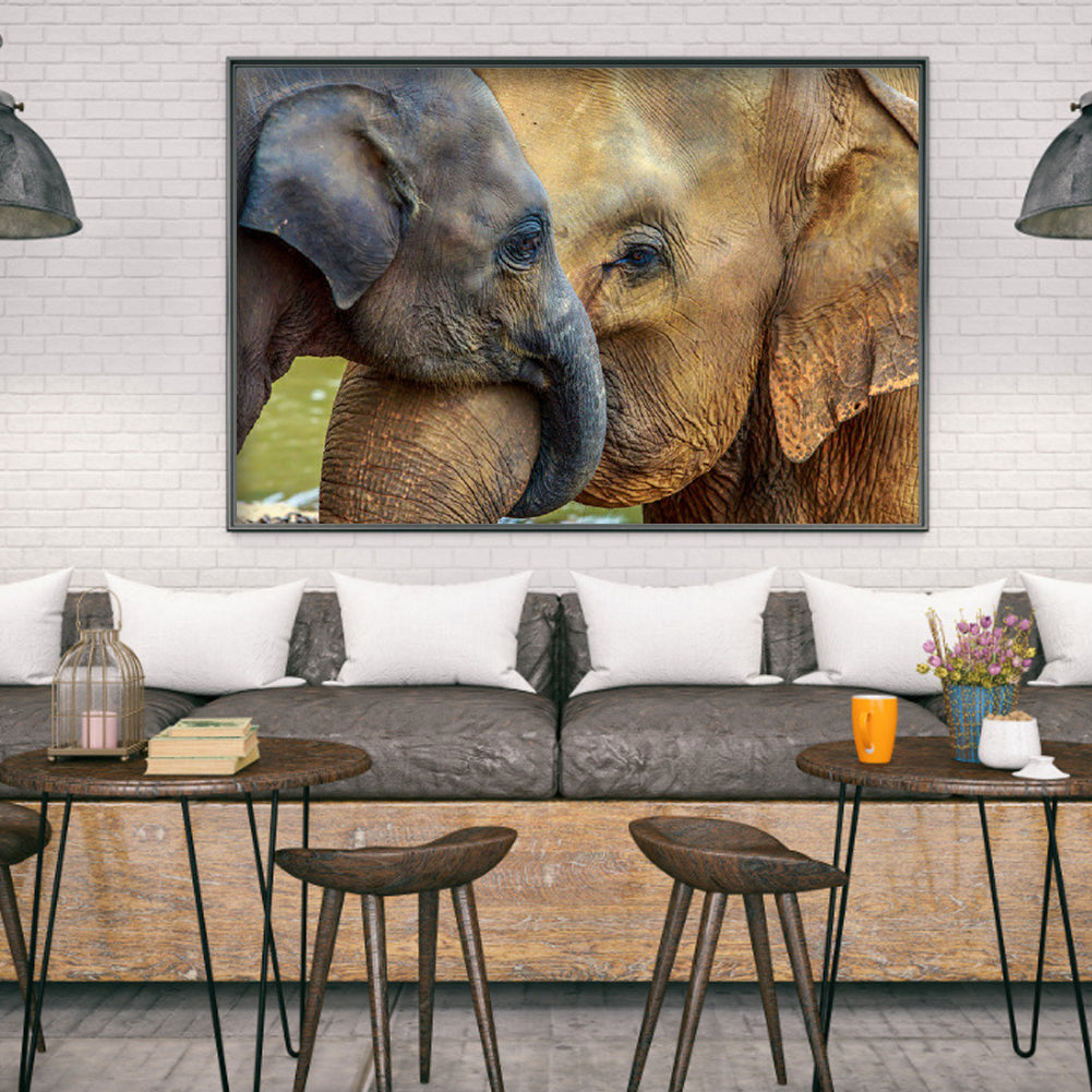 Elephant - Full Round Drill Diamond Painting 50*40CM