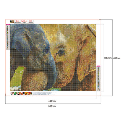 Elephant - Full Round Drill Diamond Painting 50*40CM