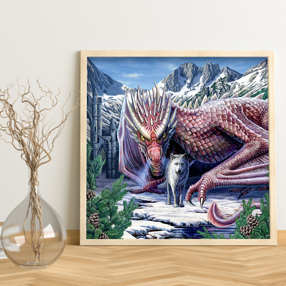 Pterodactyl Wolf - Full Round Drill Diamond Painting 30*30CM