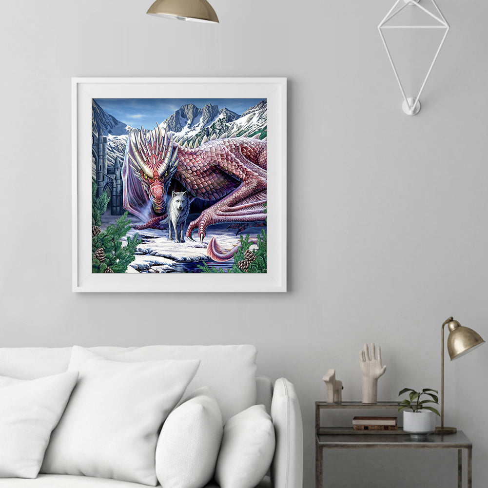 Pterodactyl Wolf - Full Round Drill Diamond Painting 30*30CM