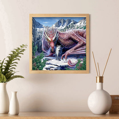 Pterodactyl Wolf - Full Round Drill Diamond Painting 30*30CM