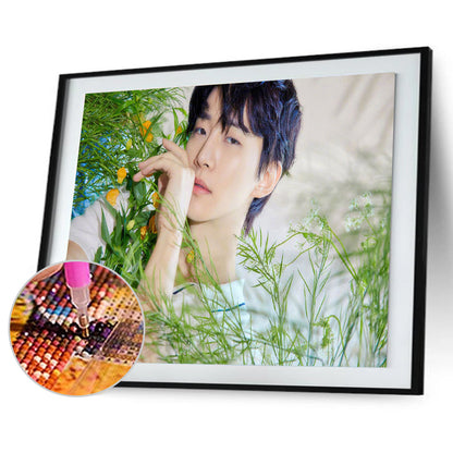 Boy Group - Full Round Drill Diamond Painting 45*30CM