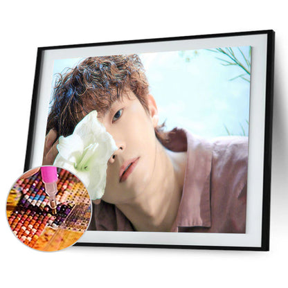 Boy Group - Full Round Drill Diamond Painting 45*30CM