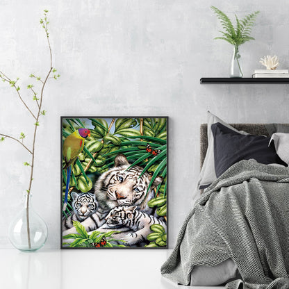 Tiger - Full Round Drill Diamond Painting 30*40CM