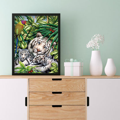 Tiger - Full Round Drill Diamond Painting 30*40CM