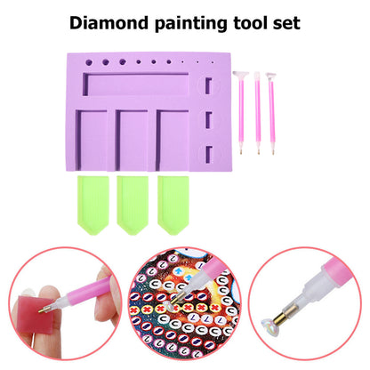 DIY Diamond Painting Tools Point Drill Pen Trays Dics Storage Box Racks