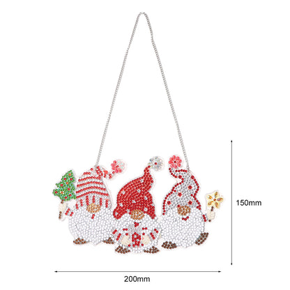 DIY Applique Diamond Christmas Wall Hanging Acrylic Craft Kit Door Pendant