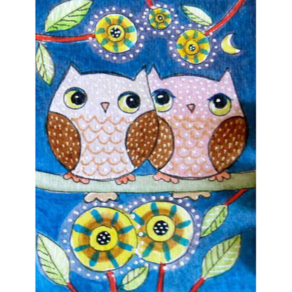 Lively Owl - Full Round Drill Diamond Painting 30*40CM