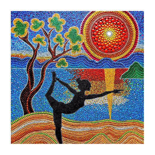 Dancing Girl - Full Round Drill Diamond Painting 30*30CM