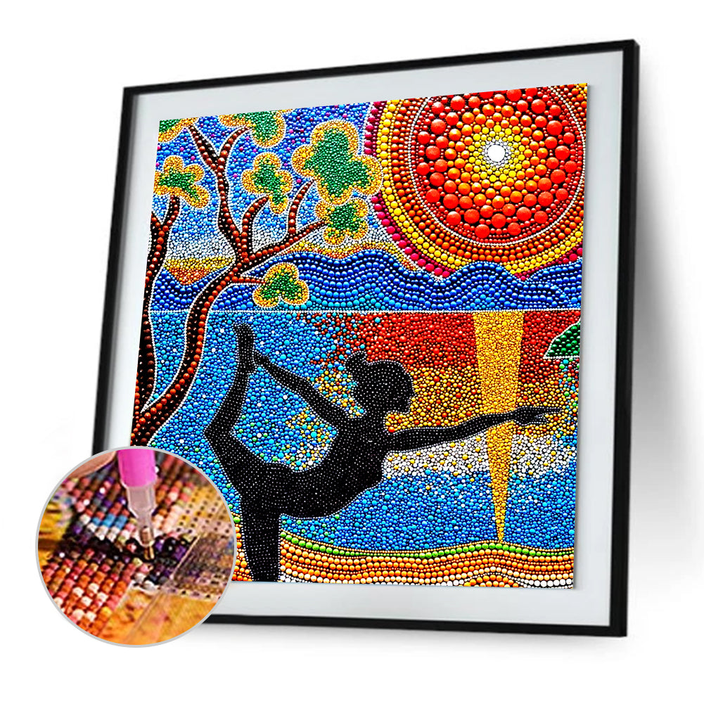 Dancing Girl - Full Round Drill Diamond Painting 30*30CM