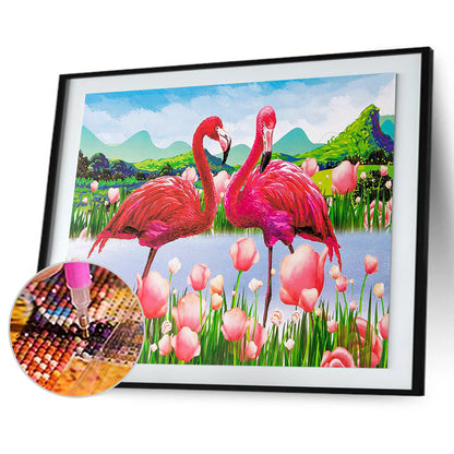 Flamingo - Full Round Drill Diamond Painting 40*30CM