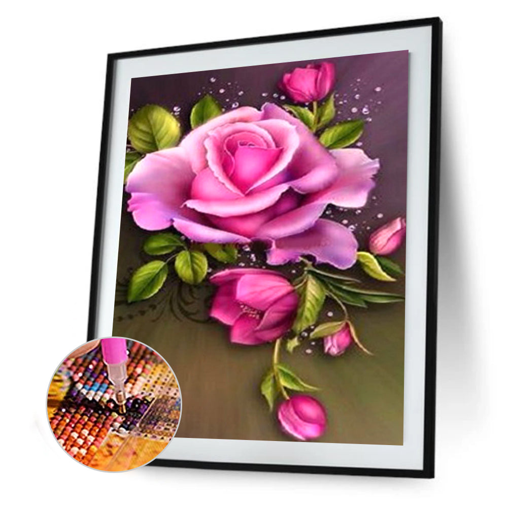 Plants Flower - Full Round Drill Diamond Painting 30*40CM