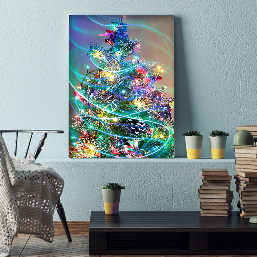 Christmas Tree - Full Round Drill Diamond Painting 30*40CM