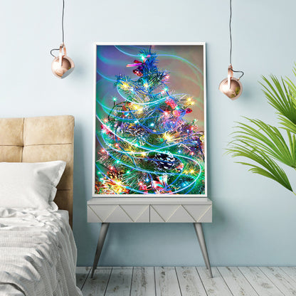 Christmas Tree - Full Round Drill Diamond Painting 30*40CM