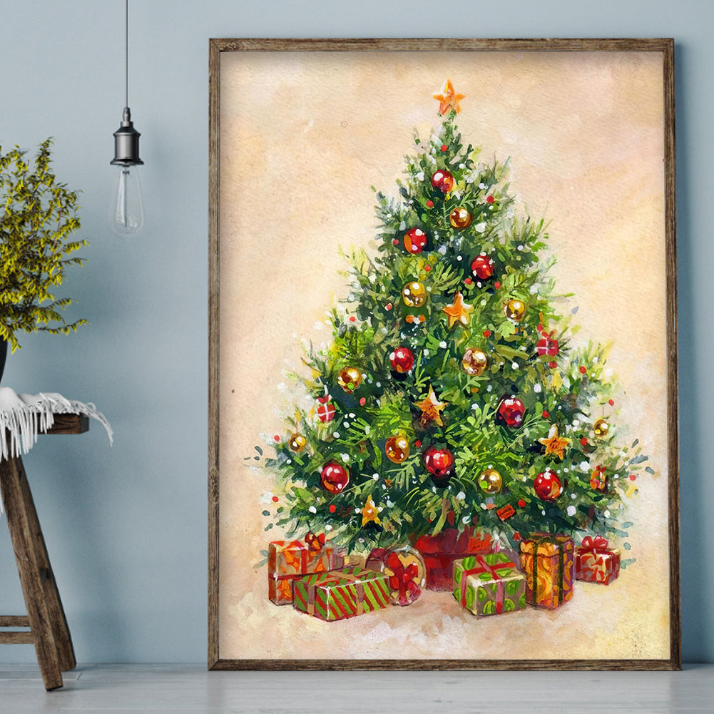 Christmas Tree - Full Round Drill Diamond Painting 30*40CM