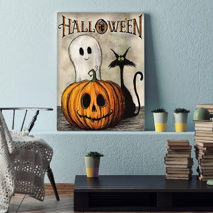 Halloween Pumpkin - Full Round Drill Diamond Painting 30*40CM